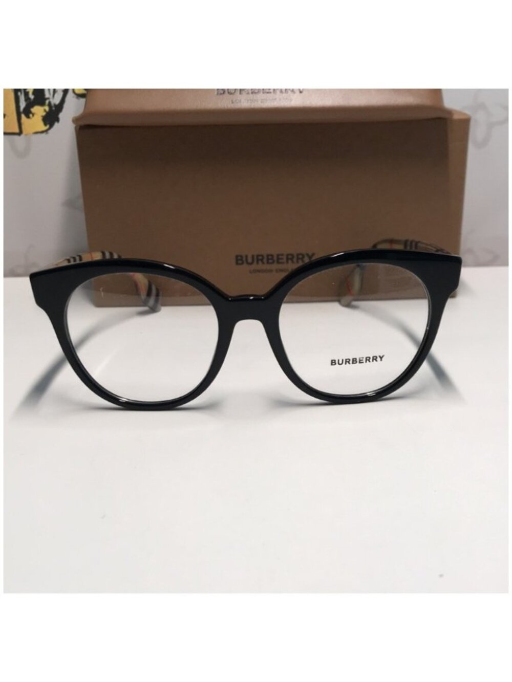 Burberry BE2356 Black and Gold Women's Glasses 3942 New - Picture 5 of 14